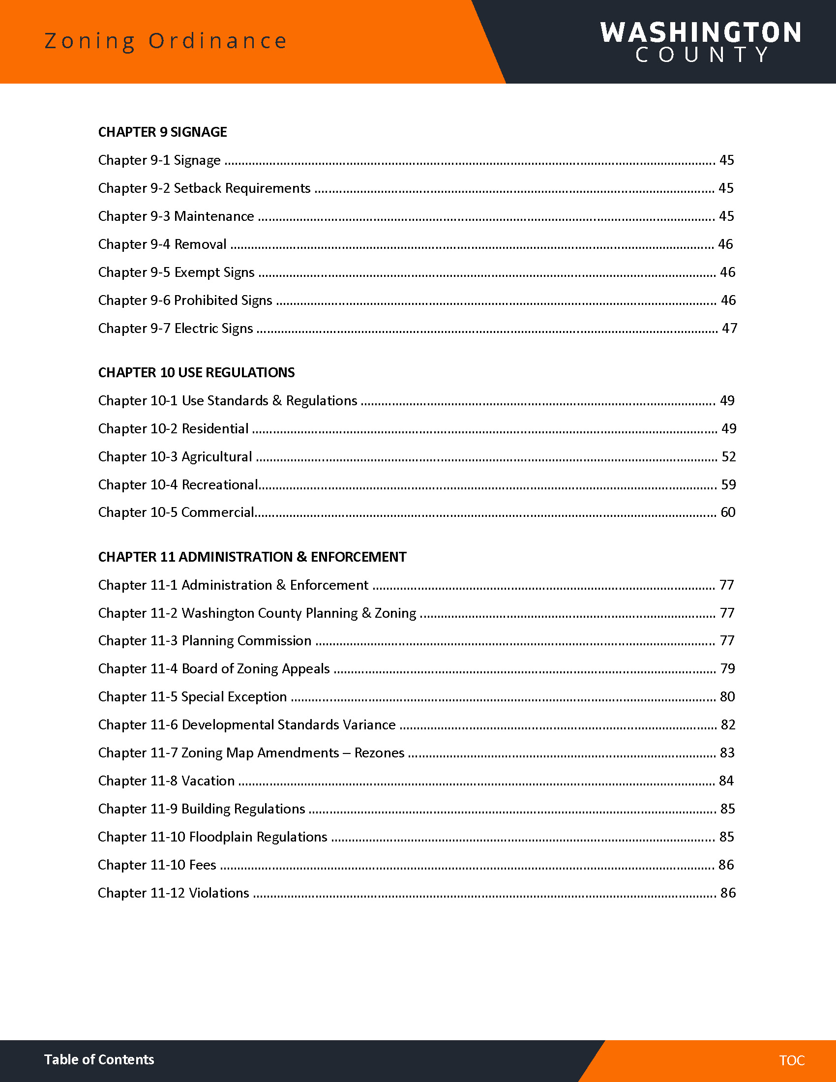 Washington County Zoning Ordinance1 12 25 Page 004